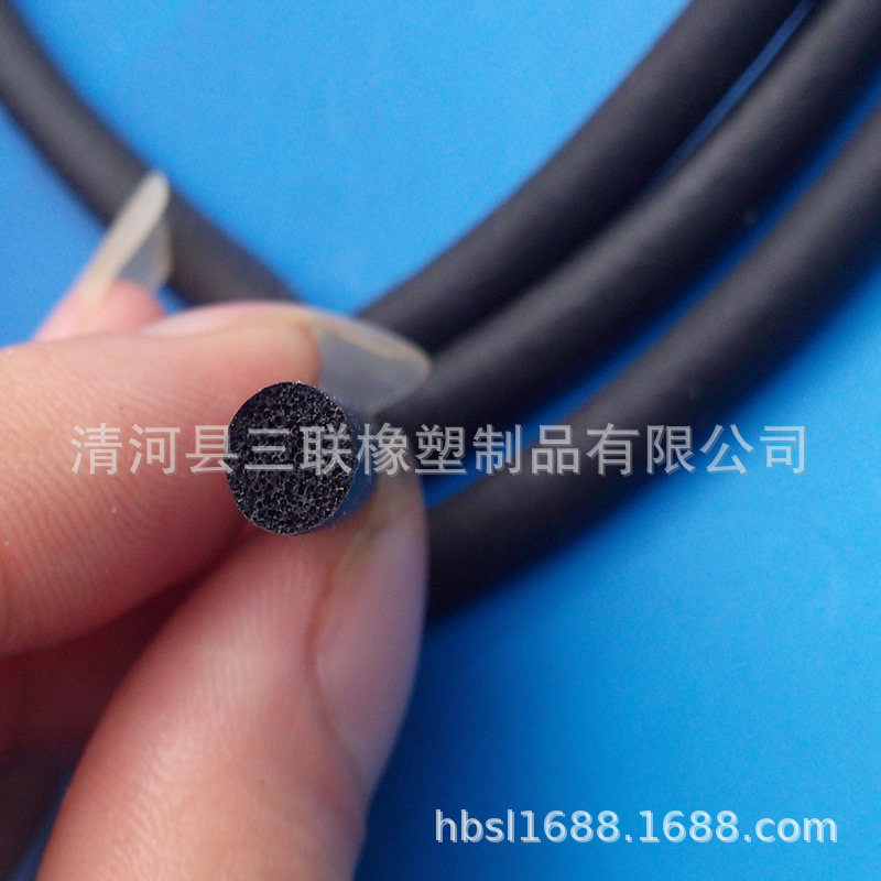 Foam-coated rubber line O-type silica-lined empty-lined filtrate emerald-lined liner solid sponge liner