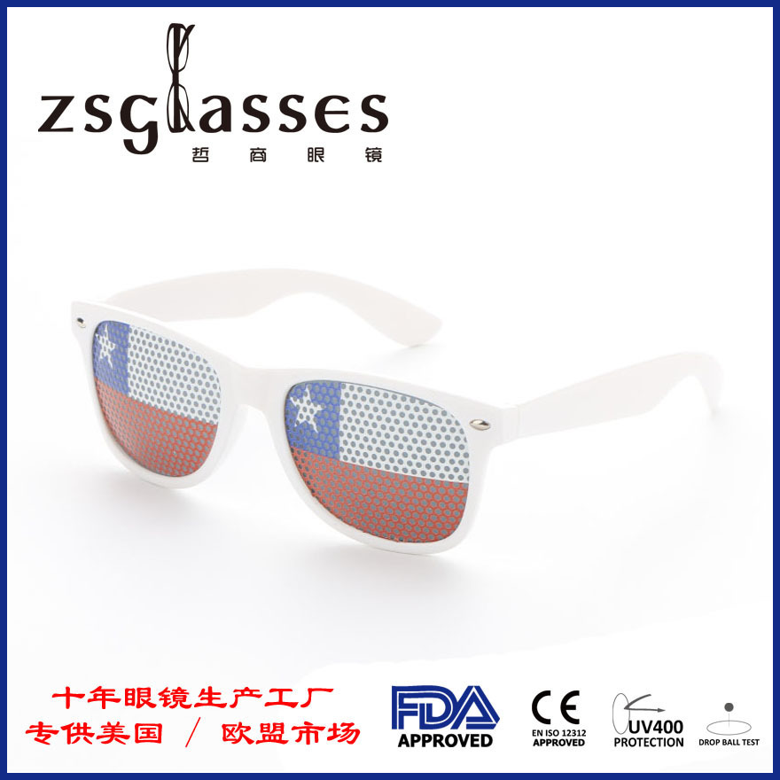 Production of custom sticker sunglasses to print logo pattern uv400 anti-UV