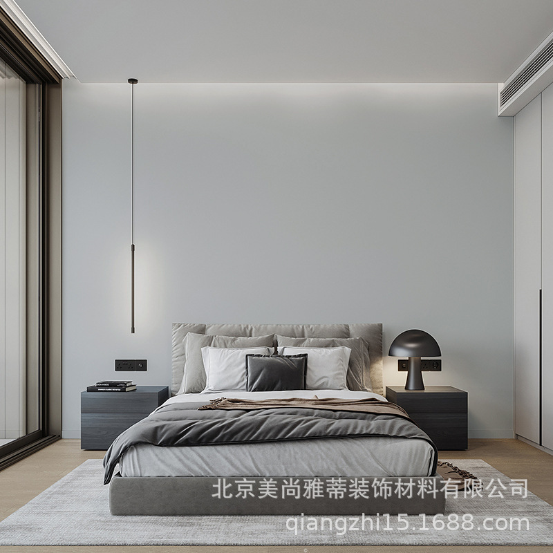 Bức tường có nhiều màu sắc, tường nền liên tục cho phòng khách, màu xám trên tường phòng trẻ em.