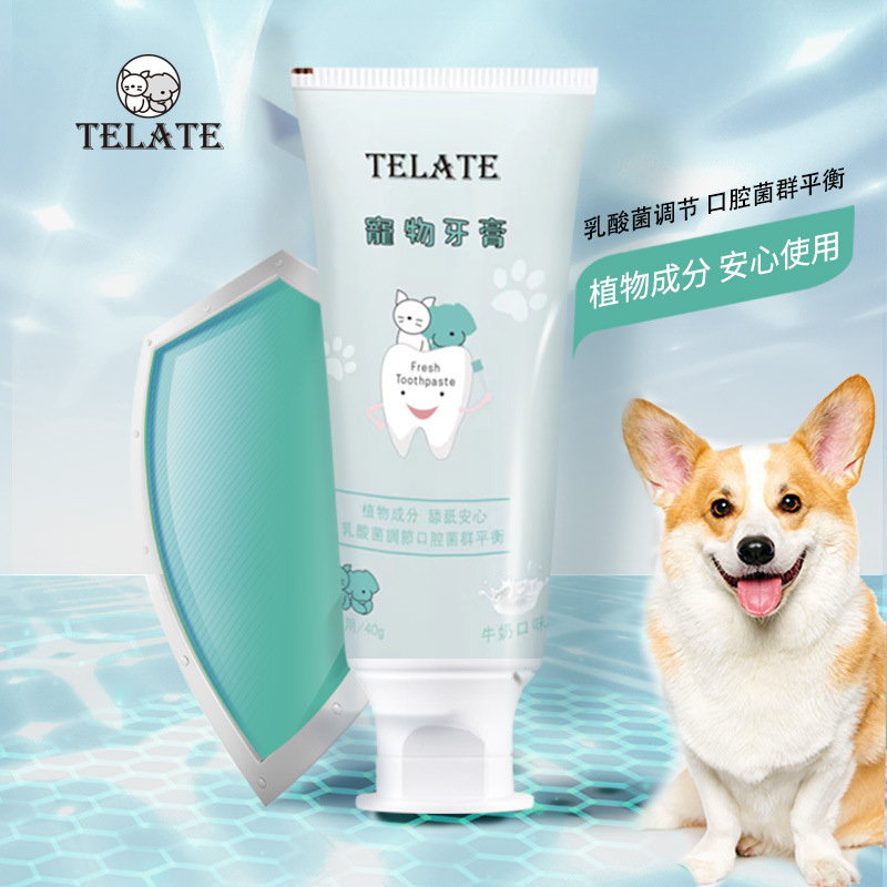 Telate狗狗貓咪牙膏牙刷套裝刷牙小型犬牙膏潔牙垢牙齒清潔用品