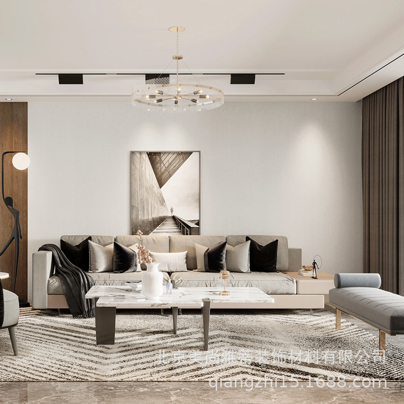 Bức tường có nhiều màu sắc, tường nền liên tục cho phòng khách, màu xám trên tường phòng trẻ em.
