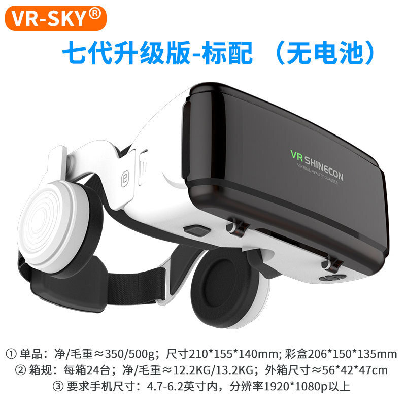 Cross-border source 3d virtual reality lenses G06ED headphone versions of a meta-cosmic header with vr-glasses