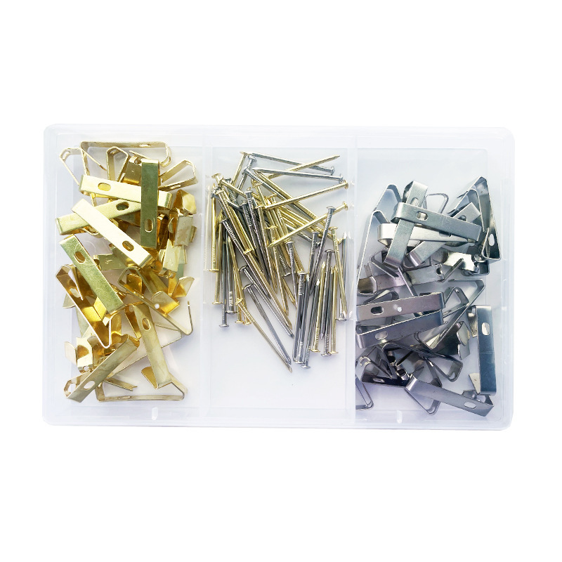 50 sets of 50 LB common wooden walls tied to frame-mounted hook fittings and metal tied to nailed copper caps