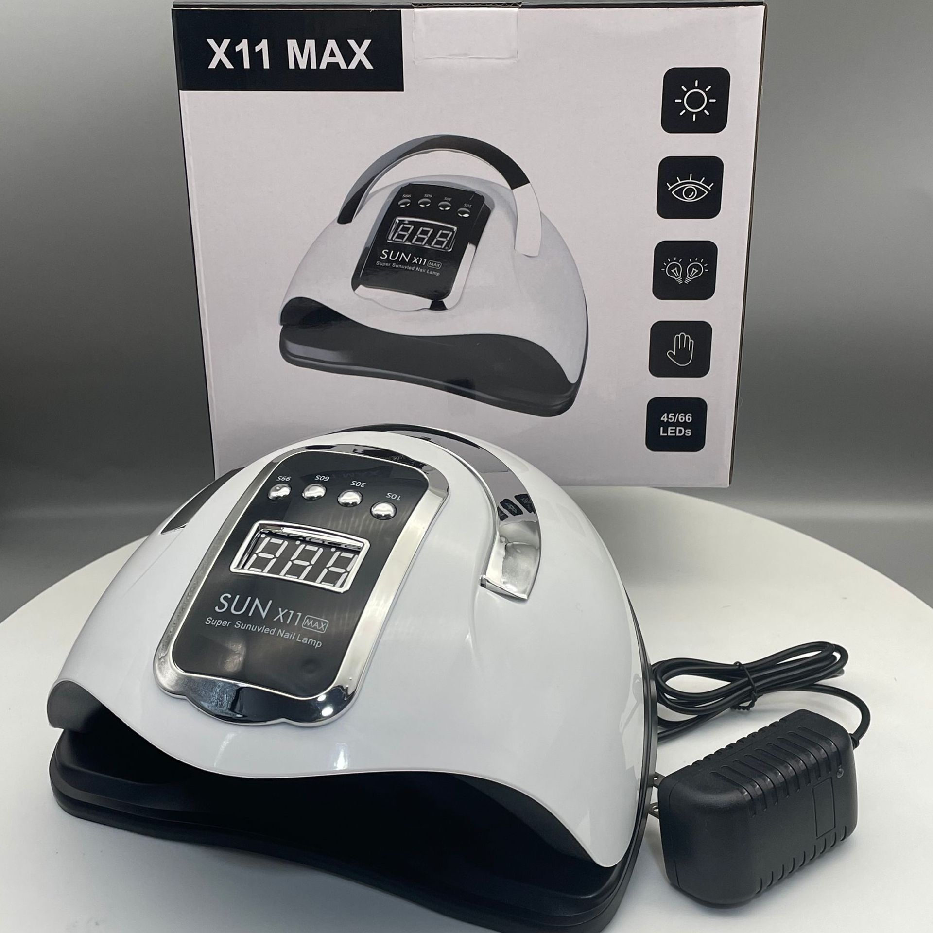 X11 MAX, a manicure machine with a power of 66 beads, a double-light source, no black hands, a direct sale to the factory.