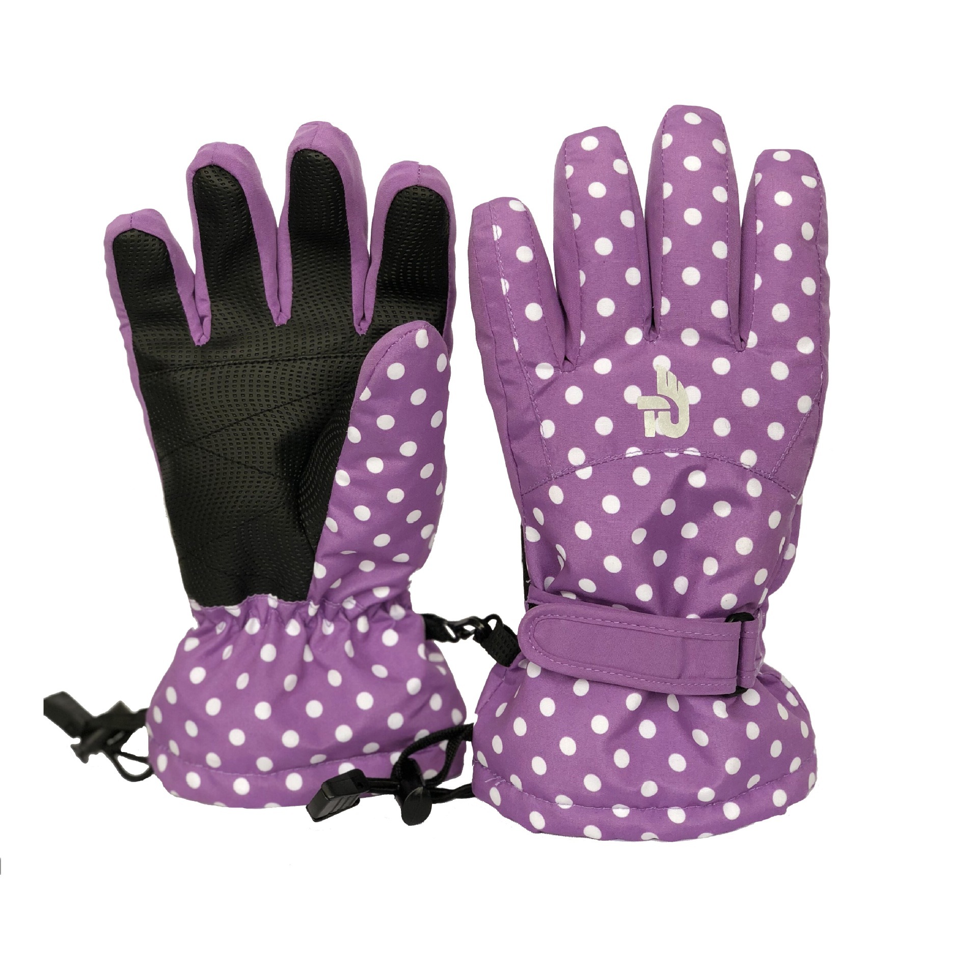 Ski gloves for boys and girls in the winter.