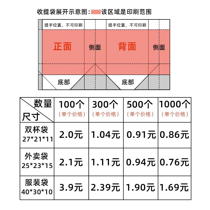 纸袋定制印logo手提牛皮外卖打包订制袋 定做商用餐饮环保包装袋