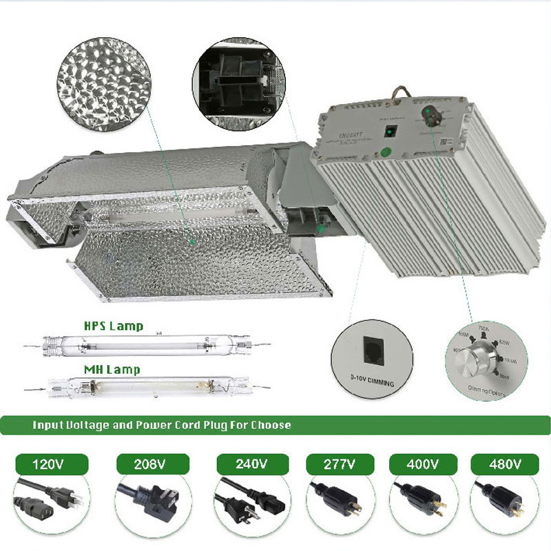 Customize a high-power light mirror plant lighting 1000W double-end lighting lamps high-reflection lamps