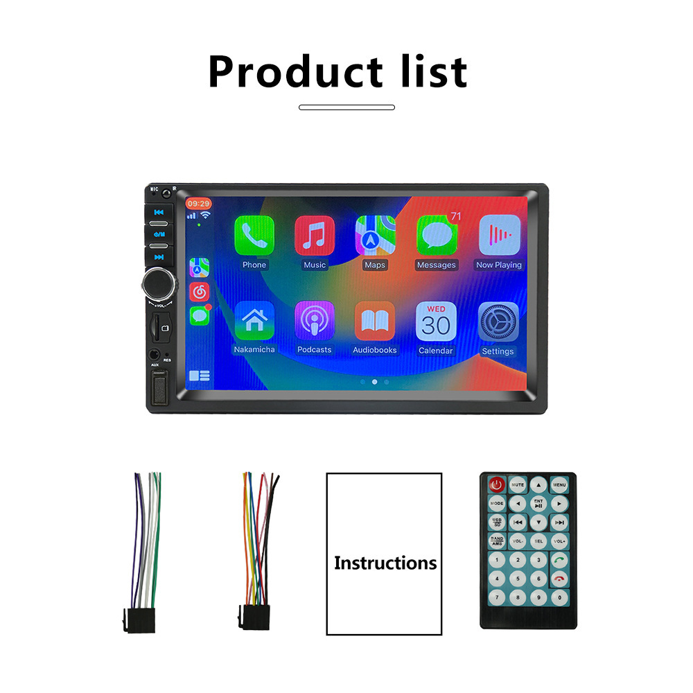 7 인치 차량 멀티미디어 Carpaly 보편적인 Bluetooth 목록에서 영상 MP5 선수