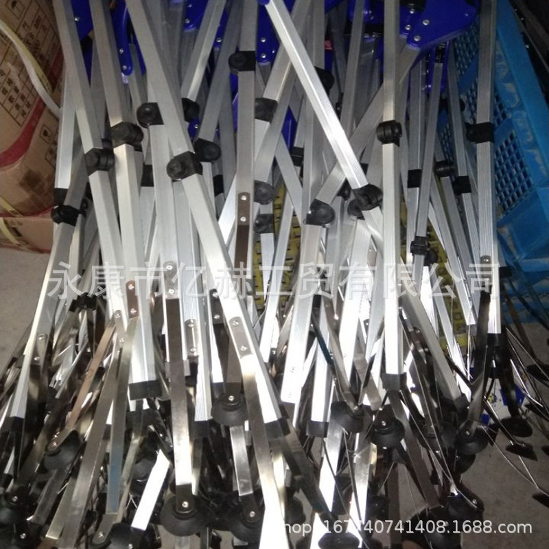 铝合金可折叠垃圾夹拾物器卫生夹钳 彩盒装长柄取物器捡拾器夹子
