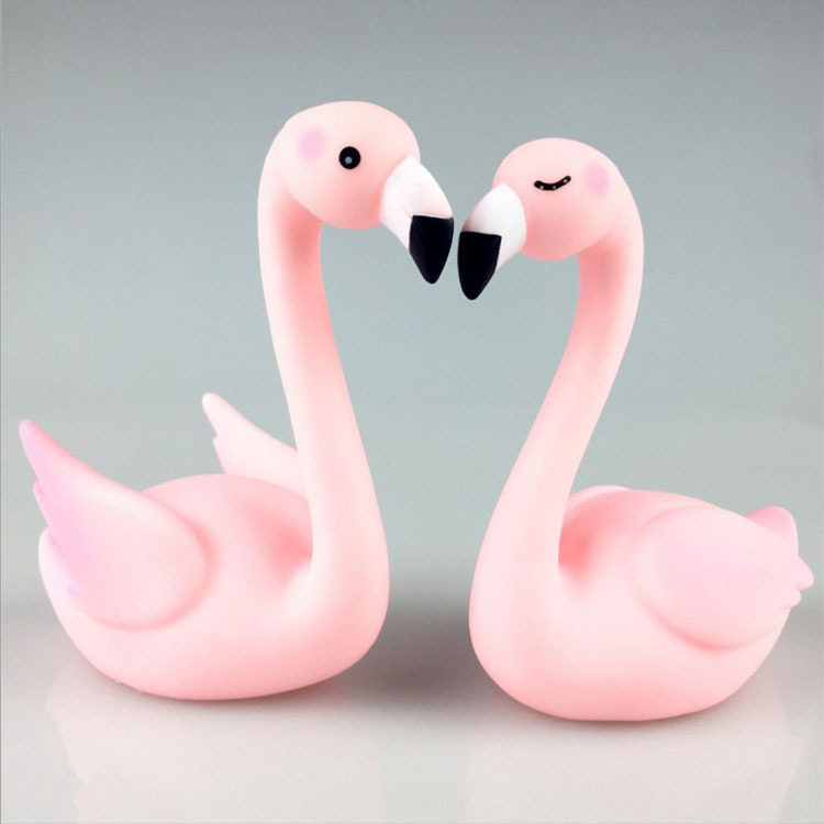 Flamingo Cake Decoration Emulsion Creative Flamingo Baking for Birthday