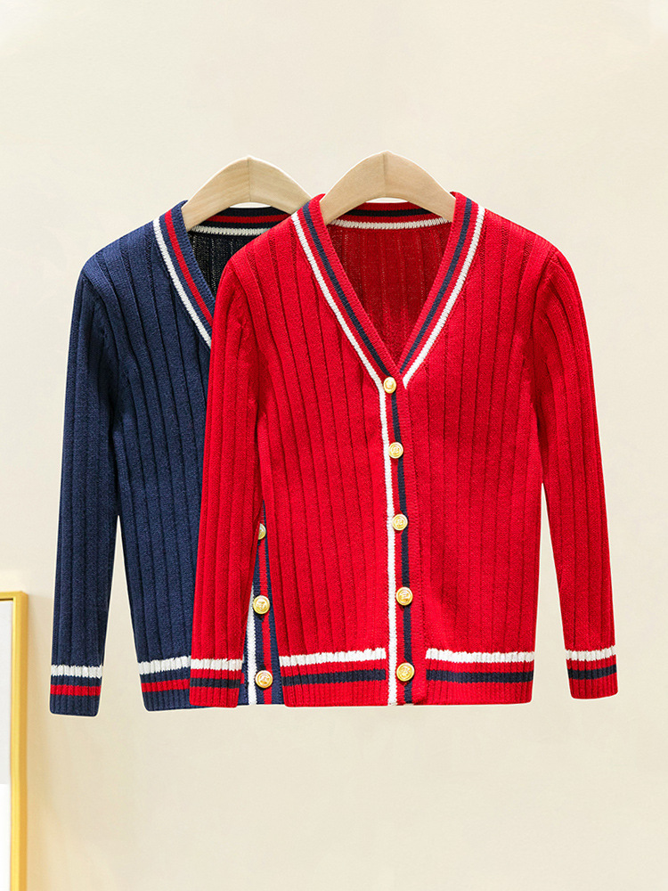 Children's school uniform, spring and autumn school, and English-winded schoolgirls' sweatshirts for children