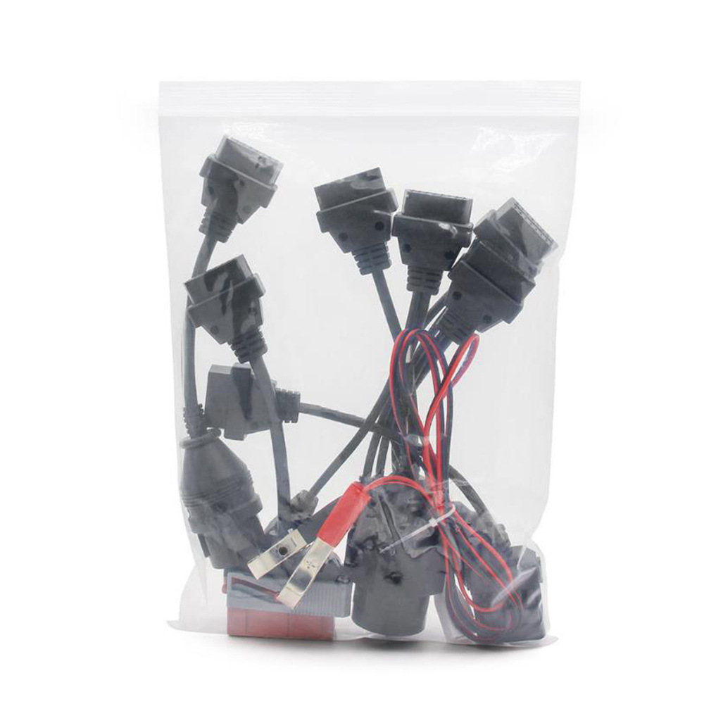 好质量小车线8 in 1全套Car Cable for ds150E tcs满针故障诊断线