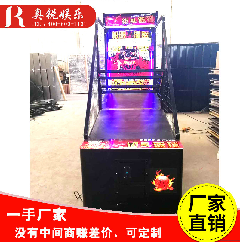 The factory produces a regular basketball machine, upgrades it, automatics, video games.