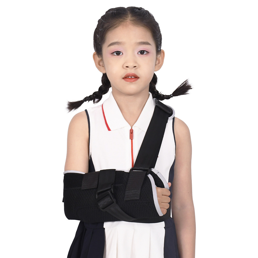 For the production of a child ' s forearm trajectories with a broken arm and a fixed tremor with a fractured arm and a staves of the neck and wrist.