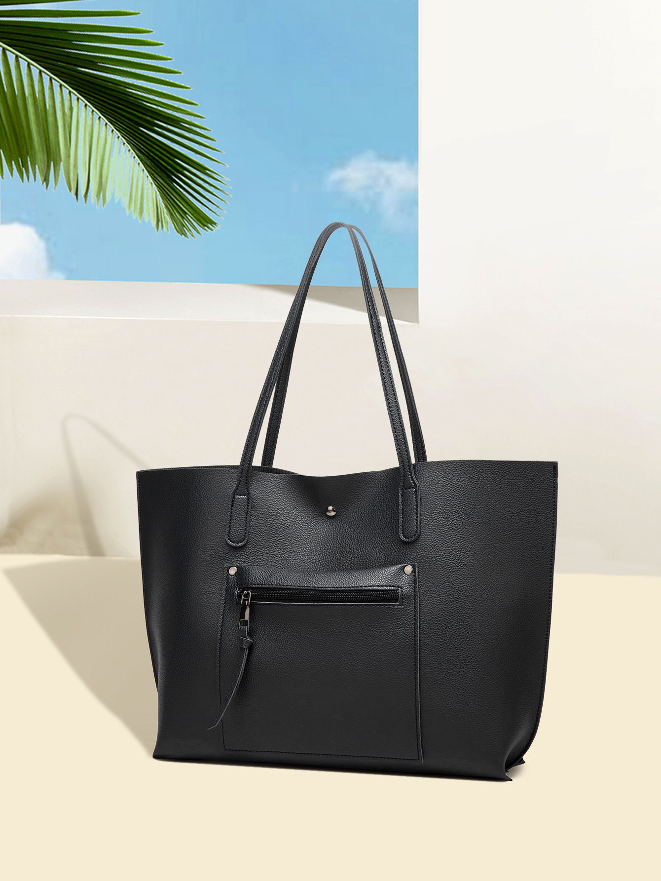 Tott bag girl, 2024 Spring and Summer, new black tweezer.