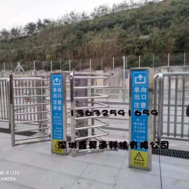 车站单向旋转闸 景区入口十字转闸  手动全高闸 超市单向门禁