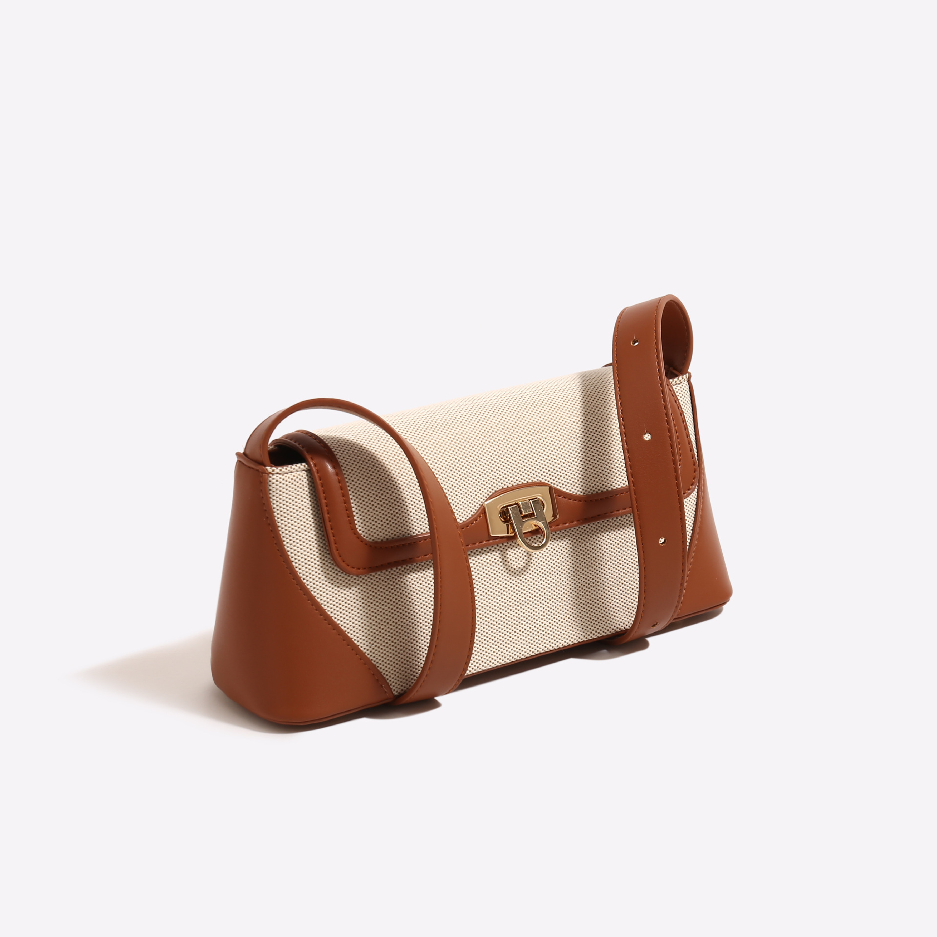 Small buns, female 2024, new autumn winter, lock-and-lock lady, one shoulder, armpit, complication, girl.