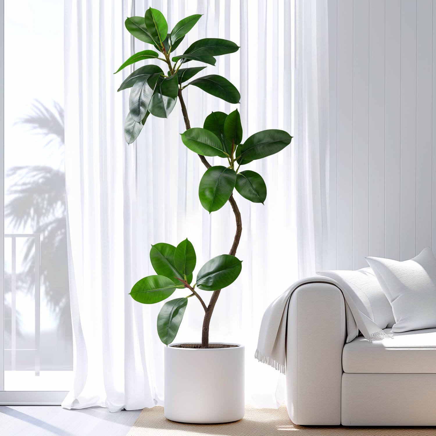 Episode green, high-end light luxurious plant living room interior decorating a pyrotechnic plant.