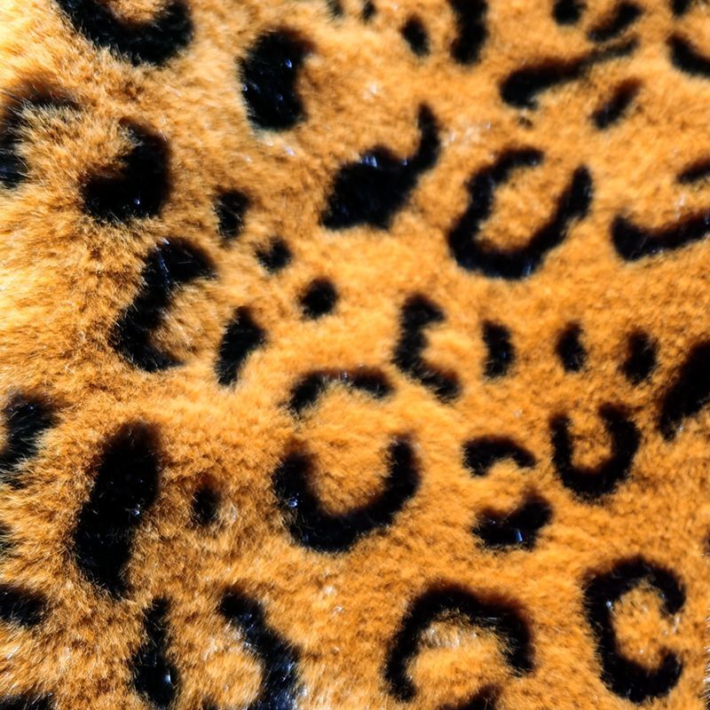 연약한 인공 모피, leopard 줄무늬, cheetah 피부, 의류.