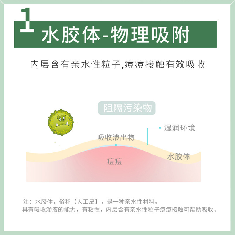 Boeace 공장의 얇은, 접착제, 투명, 메이크업 pox-covered 인조 가죽.