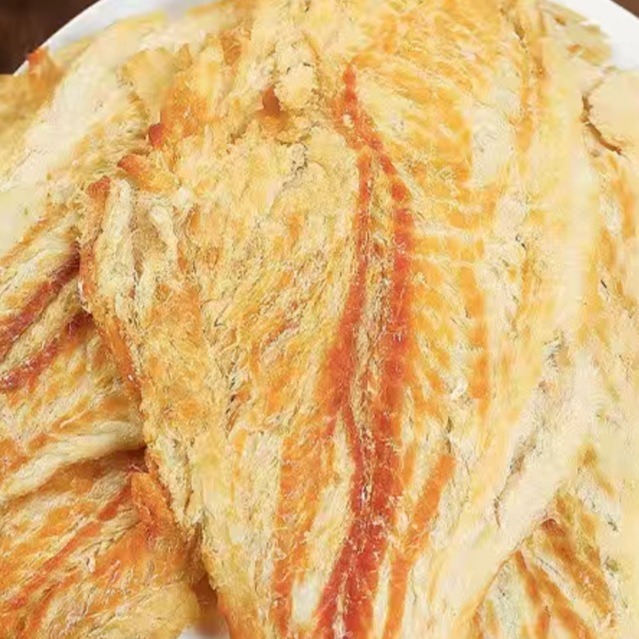 烟台特产 烤鳕鱼片 250克 自带密封条包装彩袋 即食休闲海鲜零食