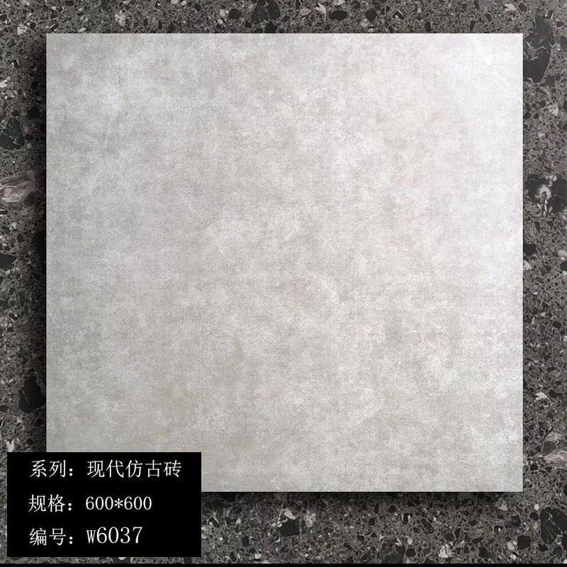 The Fushan factory provides micro-cement gray mitts and tiles outside the bathroom floor of the kitchen floor.