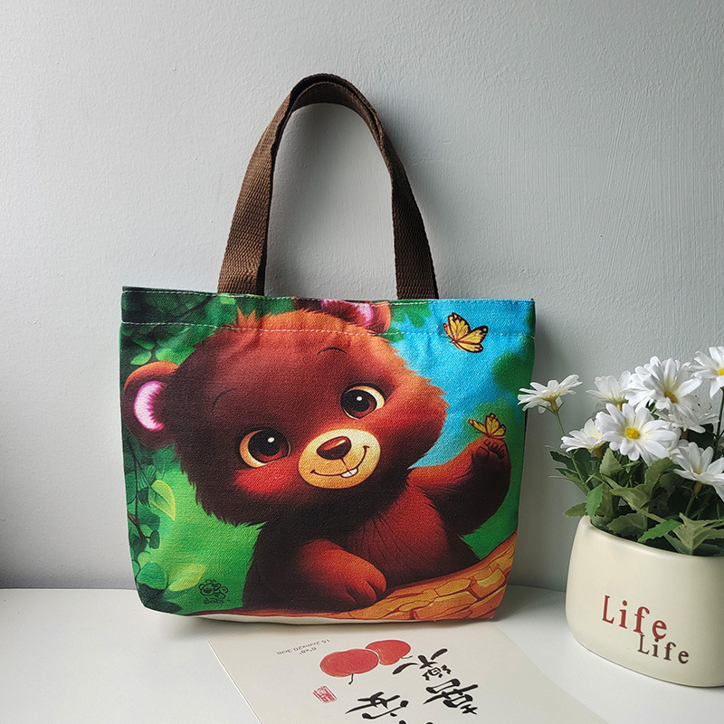 The factory distributes cute little bear rags with handbags, handbags, handbags and pocket keys.