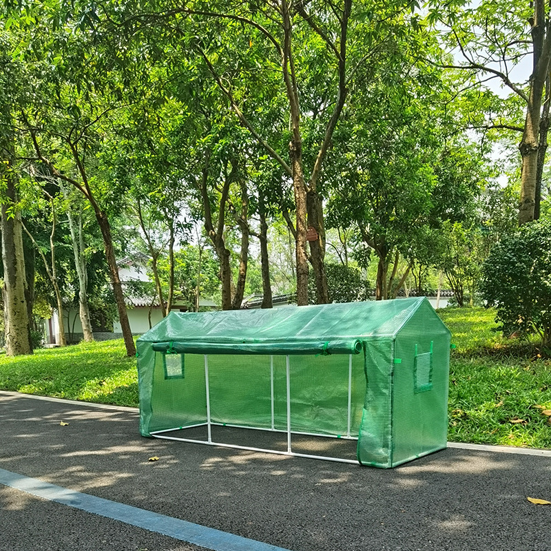 Những nhà kính bền vững với cửa sổ chống côn trùng chống côn trùng, thép thép đứng trong nhà và ngoài nhà kính cuộn dây kéo lên