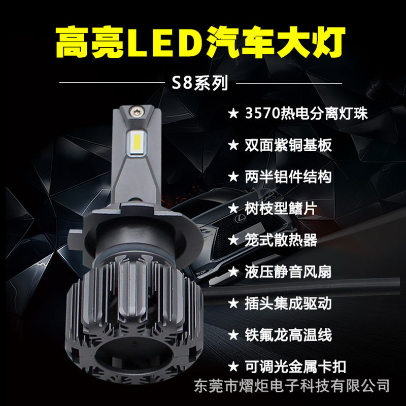 Wholesale of S8 car led light CSP remote light bulb H811 across the border Amazon