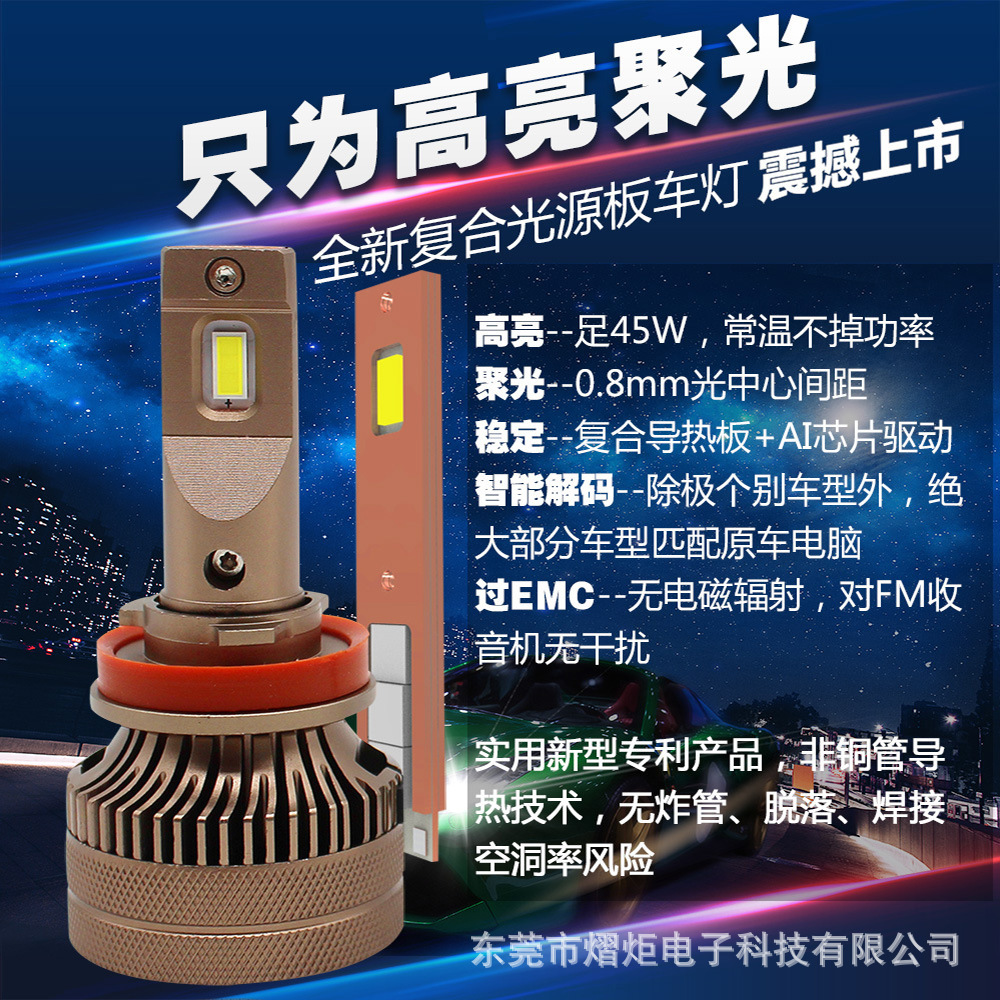 Wholesale of LED light S9 car light CSP remote light bulb H7 across the Amazon