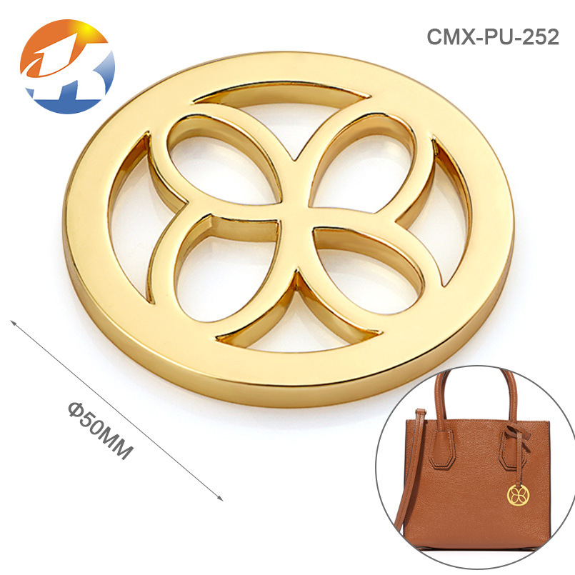 Zinc alloy round bag, empty logo handbag, old, fashion girl bag metal capper custom.