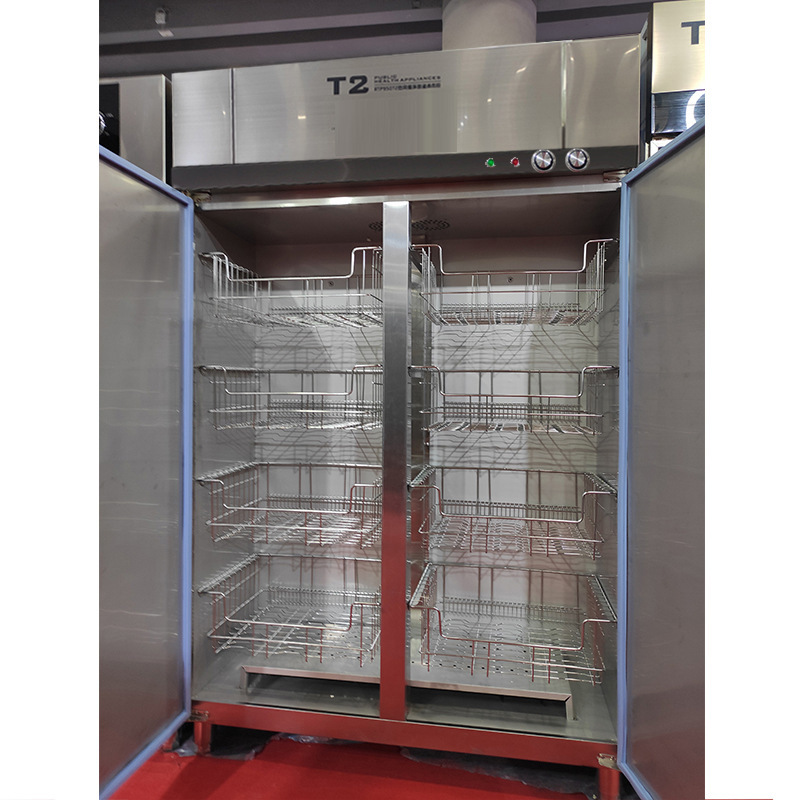 Chu kỳ gió nóng gấp đôi, tủ khử trùng chất lượng cao, đồ ăn không rỉ thép, 135 °