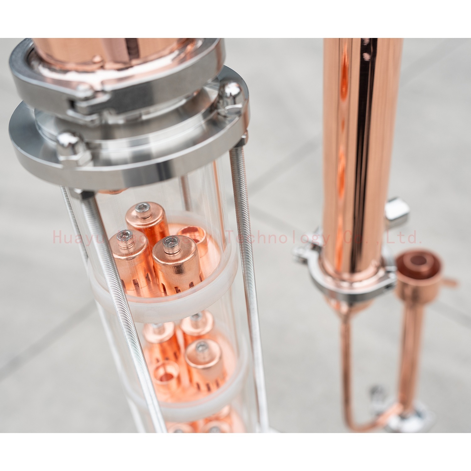 Multi-purpose commercial vodka rum distillator, violet copper distiller brewer