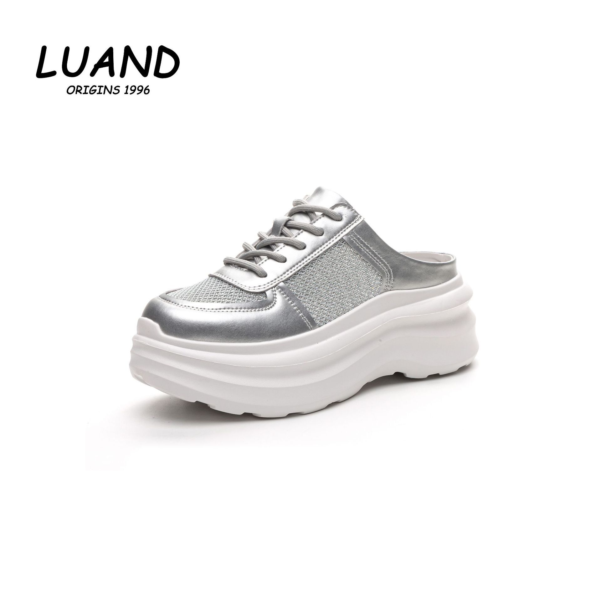 Cross-border offerings to white shoes, white shoes, dreaming of 2024 Spring New Fashion Half-Shoes.