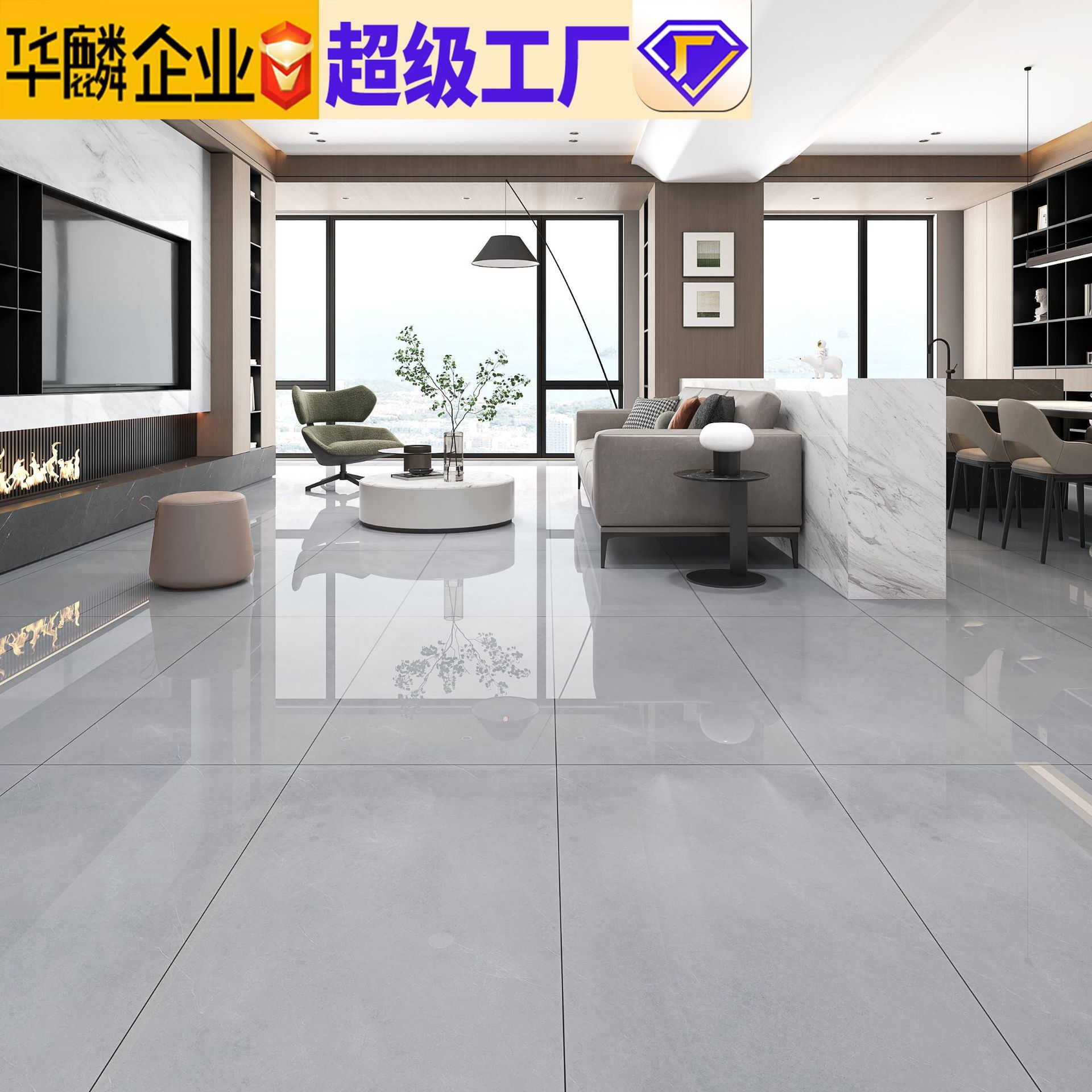 600x1200 inter-body marble restaurant floor floor wall wall in Foshan, Guangdong