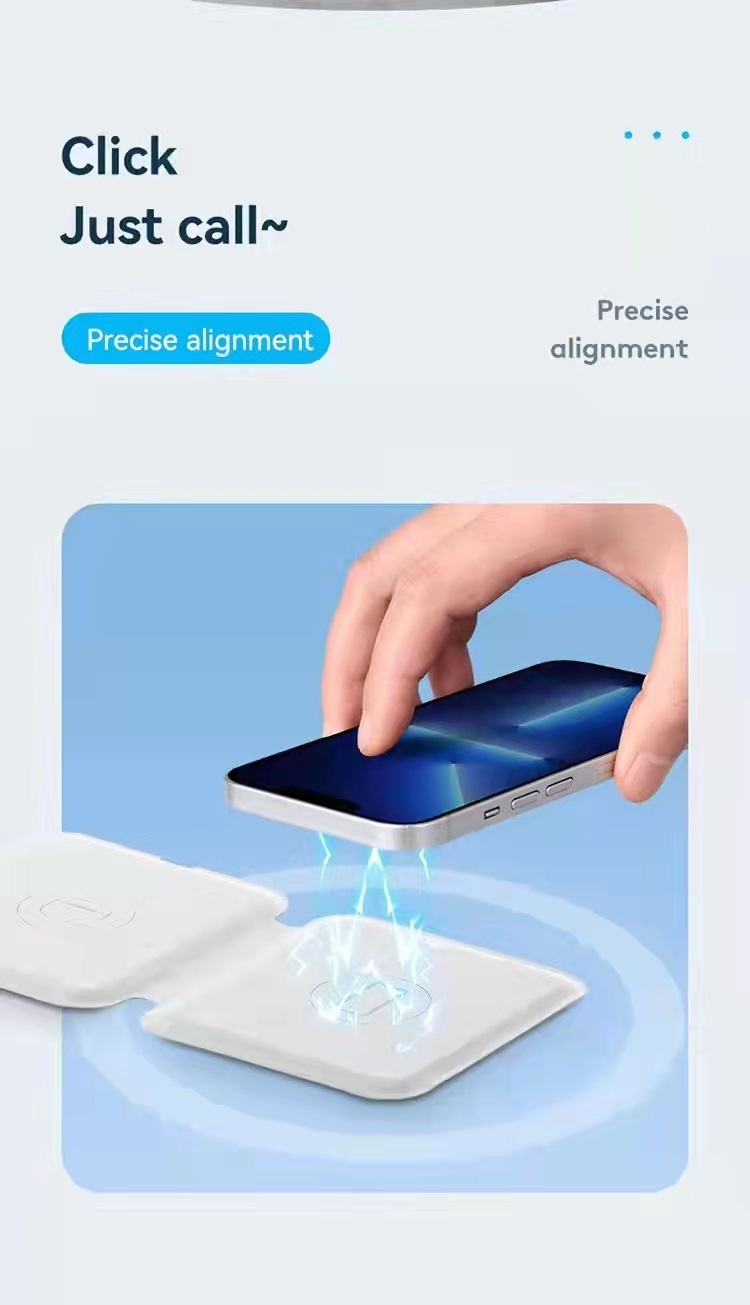 无线直充中性充电通用专用手机支架外贸中性包装三合一无线充电器