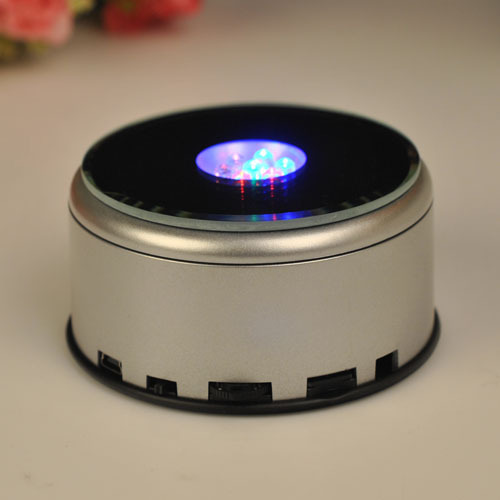 3D crystal engraves the seven-colored light crystal base MP3 music belt card, LED music lamp