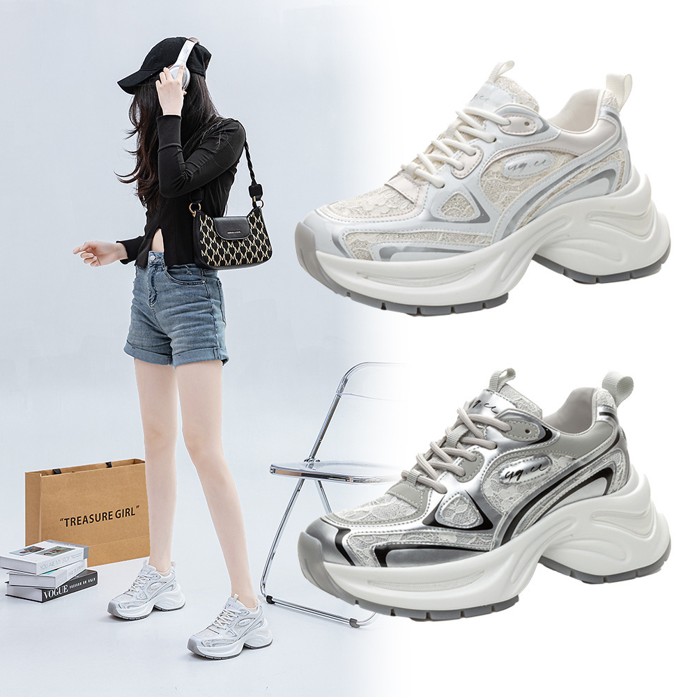Customized links to old man's shoes and girls' new summer 2024 air-smuggled bottom-heat shoes.