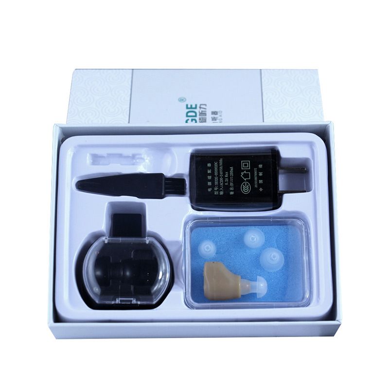 Old-age deaf, sound amplifier, ear-charging hearing aid ZDC-900B, high price.