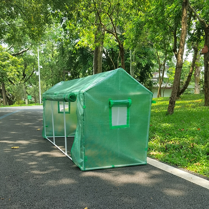 Những nhà kính bền vững với cửa sổ chống côn trùng chống côn trùng, thép thép đứng trong nhà và ngoài nhà kính cuộn dây kéo lên