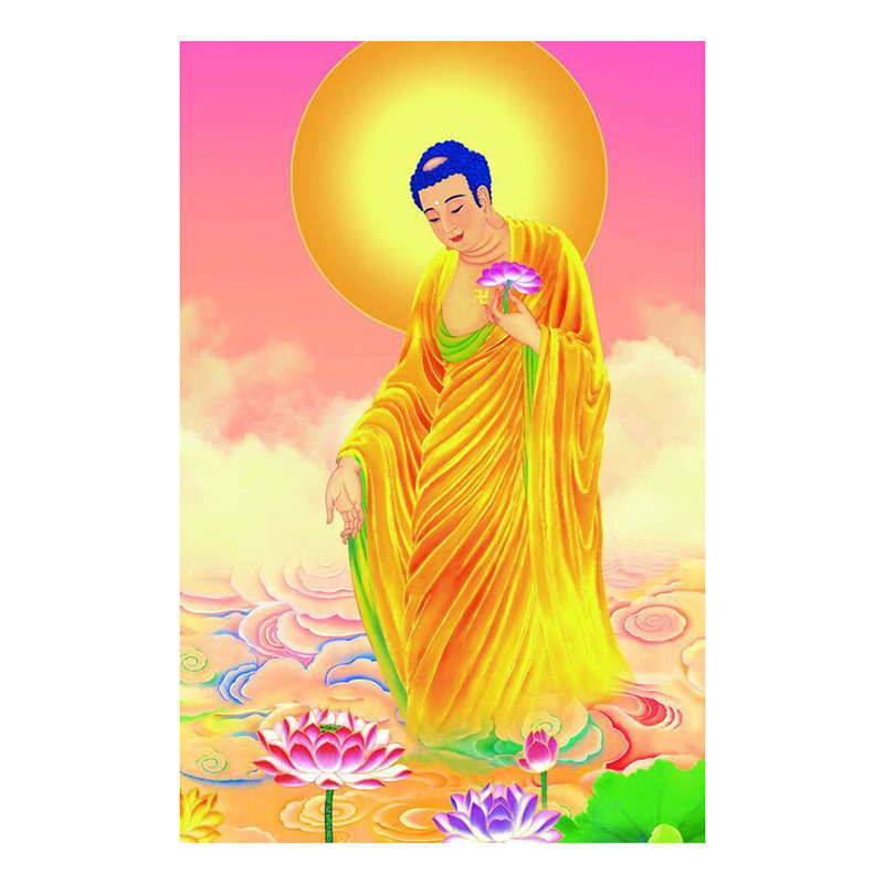 3D 3D 3-D PET-Ray painting of Buddha in the West