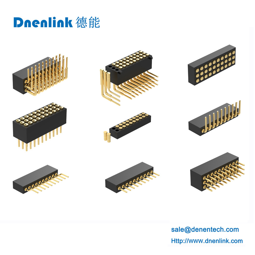 3.0 Spacing H1.27 pogo pin Dictionary Lined 180 Degree Connector