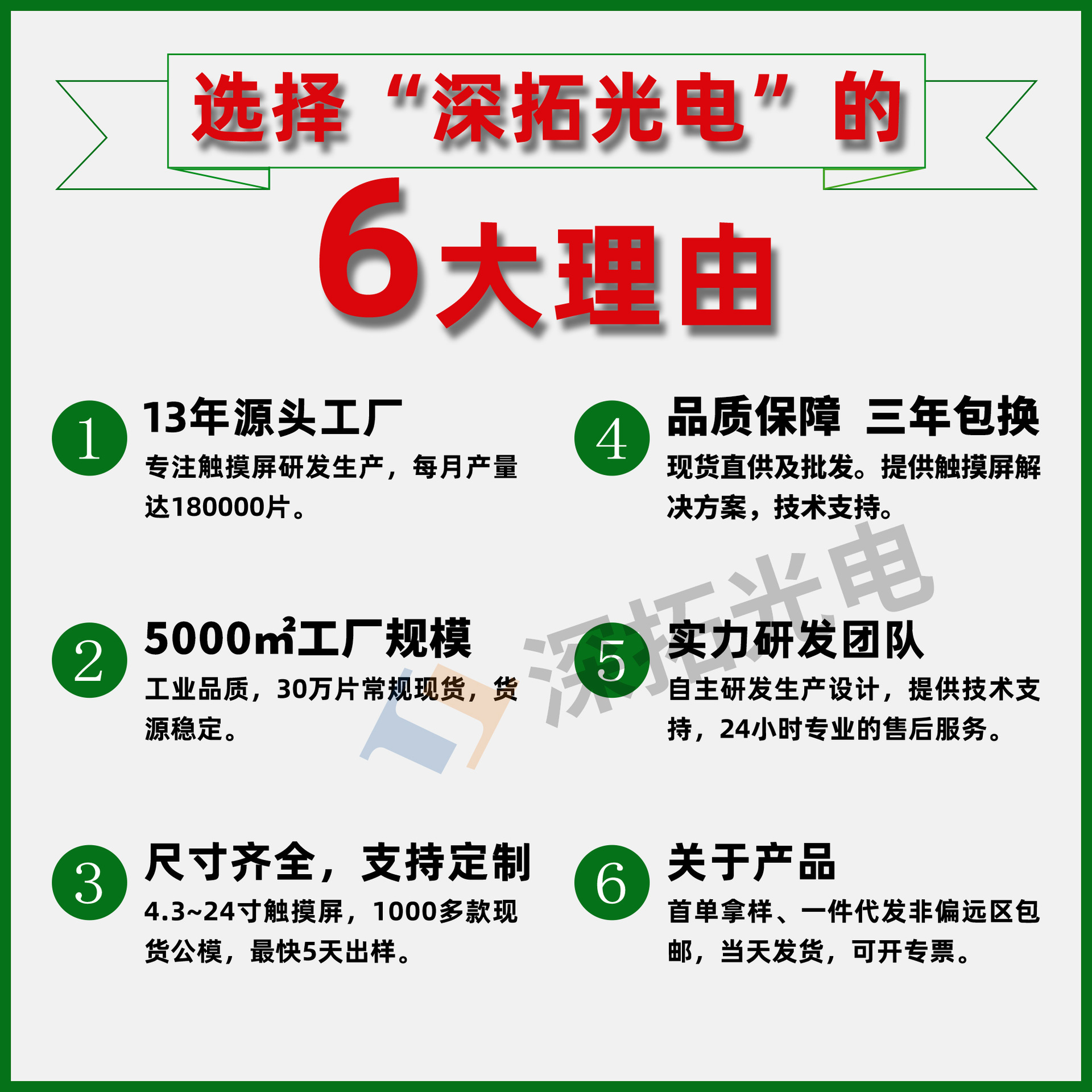 7寸～7.1寸電阻屏適用165*100羣創液晶顯示屏常規款四線觸摸屏