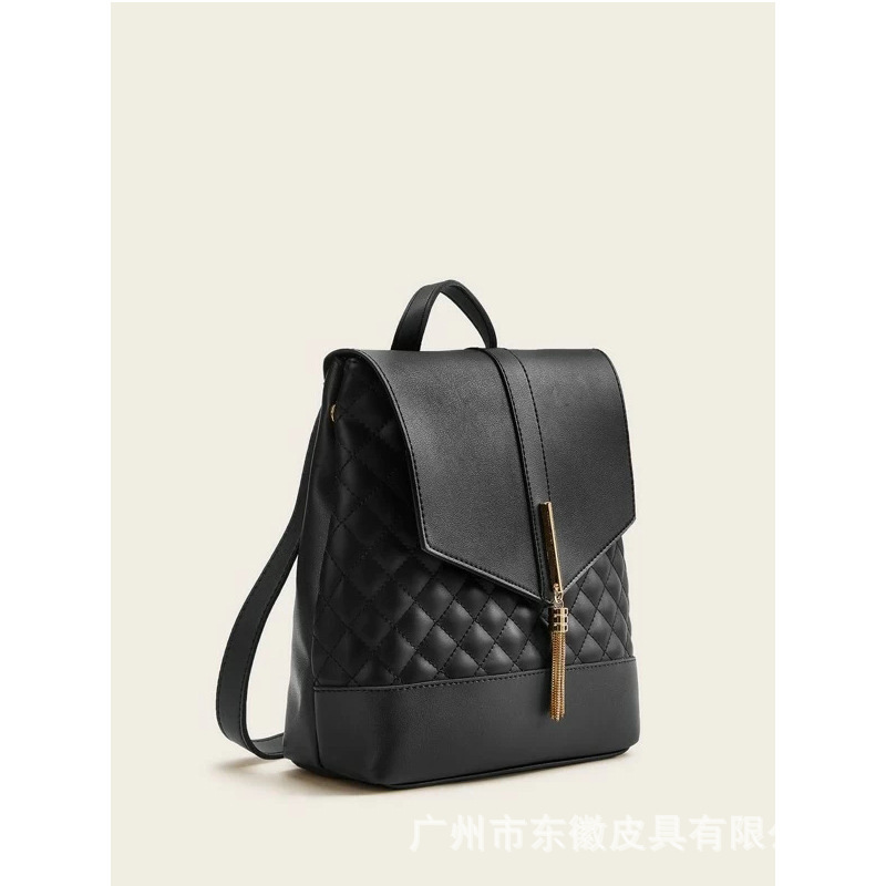 The factory OEM customizes 2023 new Fashion Embroidery Shrink girl double-shouldered backpack outside the housebackpack.