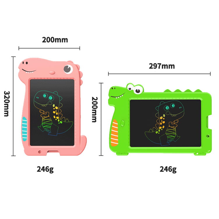 跨境新品10英寸卡通恐龙LCD写字板涂鸦小黑板儿童液晶手写绘画板