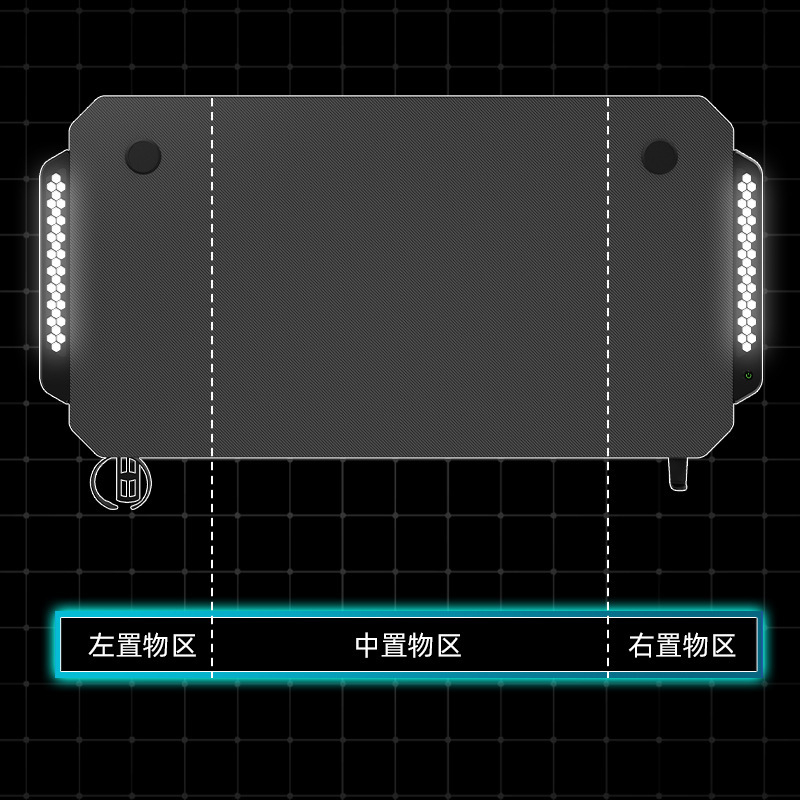 源头厂外贸批发电竞桌氛围灯电脑桌家用大桌面稳固简约碳纤维桌面