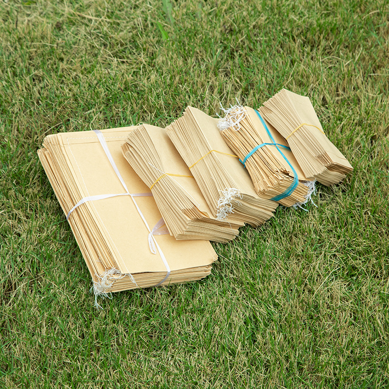 80 gram túi đựng giấy và hạt bắp lúa mì đã được bột và khâu những bao giấy sunphate