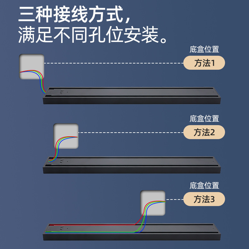 可移动电力轨道插座壁挂式嵌入式厂家直供书房厨房专用接线板