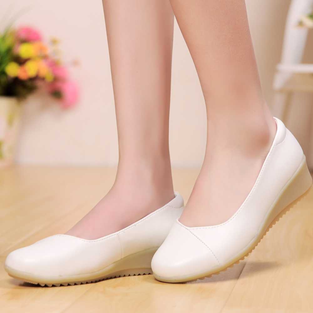 White Nurse Shoehill and Korean Slippered Pussy Shoes, 2021 new in summer.