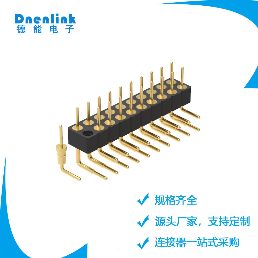 2.54mmH3.0 won P-clinic double 90 degrees L = 4.0 round hole connector